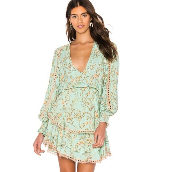 Spell Dresses & Skirts - NWT Spell & The Gypsy Floral Maisie Play Dress Vintage Turquoise